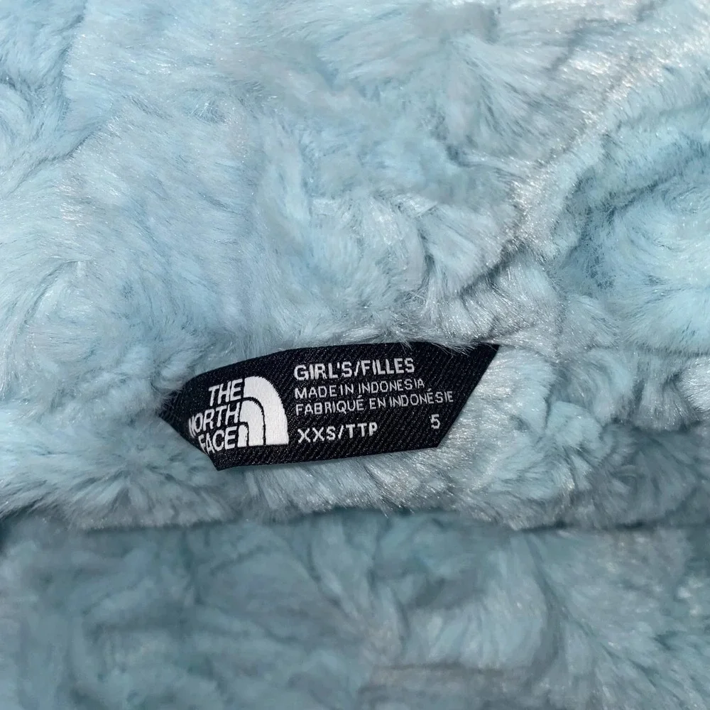 NWT The North Face Girls' Mossbud Swirl Parka in Gray & Starlight Blue (Sz. XXS)